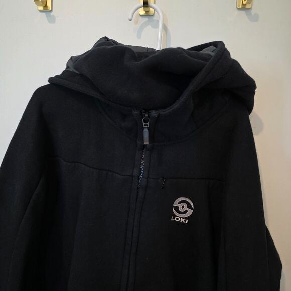 Loki Asventure Hoodie Zip-Up Pocketed Sleeve Size 7 Face Shield & Mitten Unisex - Picture 3 of 11